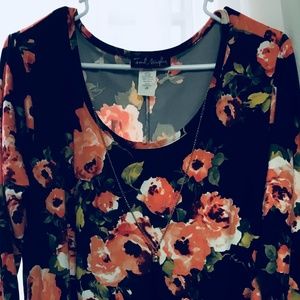 Pretty Floral Plus Size Dress 2X NWOT